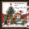 Cute Robin Santa Hat Mini Kit
