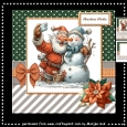 Funny Snowman and Santa  Selfie  Mini Kit