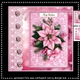 Pink Christmas Poinsettia´s Mini Kit
