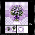 7X7  Purple Bouquet Mini Kit