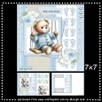 New Baby Boy Teddy Mini Kit