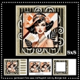 Elegant Swirls and Art Deco Lady Mini Kit