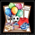 Shaped Card Topper Birthday BOY    8x8 Mini Kit