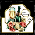 Octagon Shaped Card Topper Anniversary