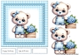 Quick Card Cute Teddy 7x7