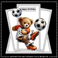 Shaped TopperBirthday Boy   Football