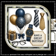 Birthday Gentleman Mini Kit  7x7
