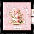 Vintage Pink Teacusp 7x7 Mini Kit