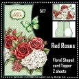 Floral Shaped Card RED ROSES Mini Kit
