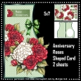 Shaped Card Anniversary Roses Mini Kit