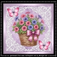 Basket Summer Flowers Mini Kit