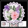 Shaped Topper Pretty Flowers Mini Kit
