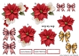 Step by Step Vignette Poinsettia Flowers