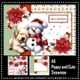 Puppy and Cute Snowman Mini Kit