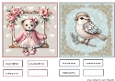 Toppers & Tags Cute teddy and cute Bird