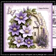 Beautiful Clematis Flowers 7x7 Mini Kit