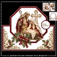 Shaped Card Topper Nativity