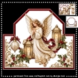 Shaped  Card  Topper Christmas Angel