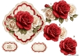 Romantic Roses Topper 7x7