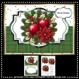 A5 Christmas Flowers and Baubles