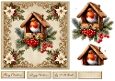 Quick Card Vintage Robin 7x7 Birdhouse