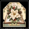 Shaped TopperChristmas Poinsettia Mini Kit 8x8