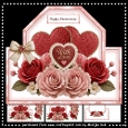 Shaped Topper Romantic Roses Mini Kit