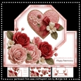 Shaped Topper Heart and Roses Mini Kit