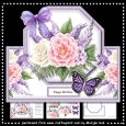 Shaped Topper Pretty Flowers Mini Kit