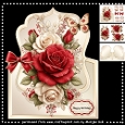 Shaped Topper Lovely Roses Mini Kit