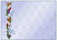 A4 Background Butterflie and Lillies