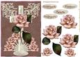Sympathy Pearl Cross Pink Antique Rose