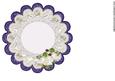 Lace Topper White Camelias Insert