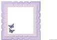 Insert Scallop Topper Lavender Flowers