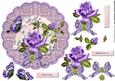 Lace Topper & Purple Roses