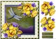 Yellow Rose in Broderie Frame