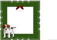 Scallop Topper Cute Puppy Happy Christmas