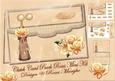 Mini Kit Clutch Card Peach Roses