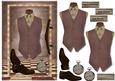 Male Card Vest in Vintage Style