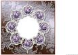 Insert Antique Glass and Roses
