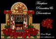 Fireplace Poinsettias & Decorations Mini Kit