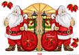 Santa Shaped Card