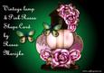 Vintage Lamp & Pink Roses Mini Kit