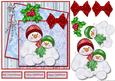Cute Card Baby's First Christmas Snowman