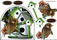 Male Envelop Card Birdhouses