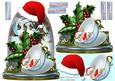 Mouse in Teacup Globe Christmas