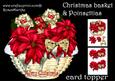 Christmas Basket Poinsettias