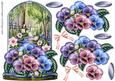 Globe Bleu Belss & Pansies