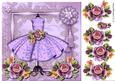 Pretty Dress in Lace Frame& English Roses