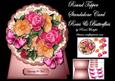 Round Topper Standalone Card Roses & Butterflies